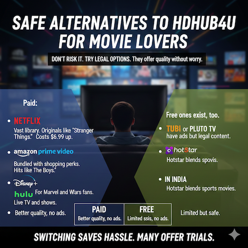 Safe Alternatives to HDHub4U in for Movie Lovers