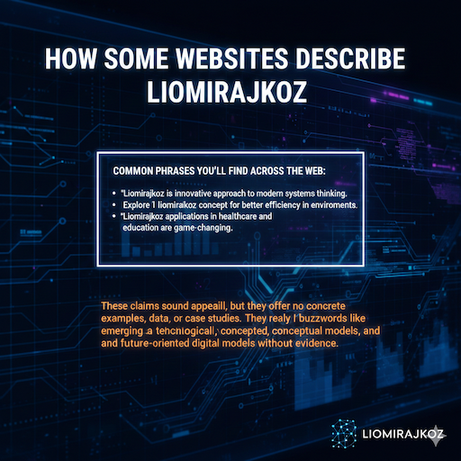 How Some Websites Describe Liomirajkoz