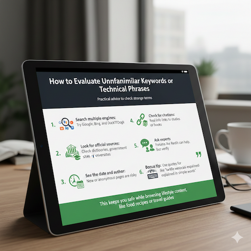 How to Evaluate Unfamiliar Keywords or Technical Phrases