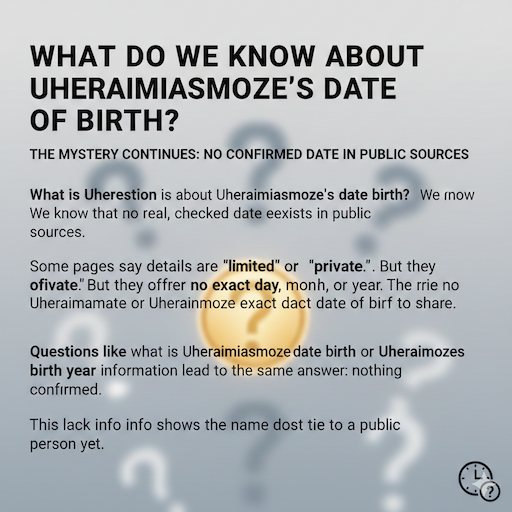 What Do We Know About Uheraimiasmoze’s Date of Birth?