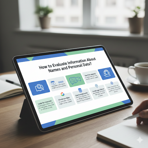 How to Evaluate Information About Names and Personal Data?