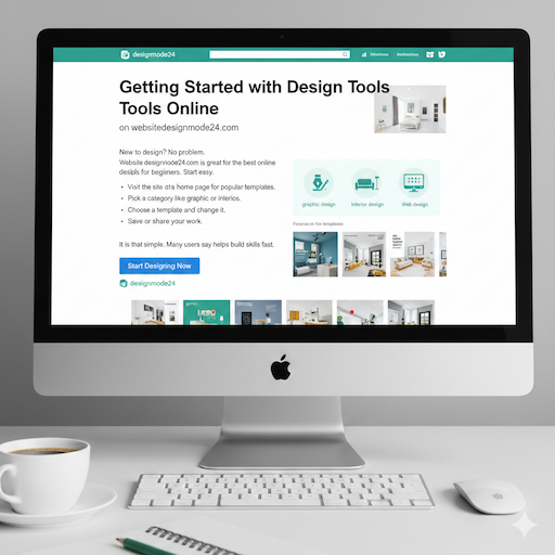 Getting Started with Design Tools Online on website designmode24.com