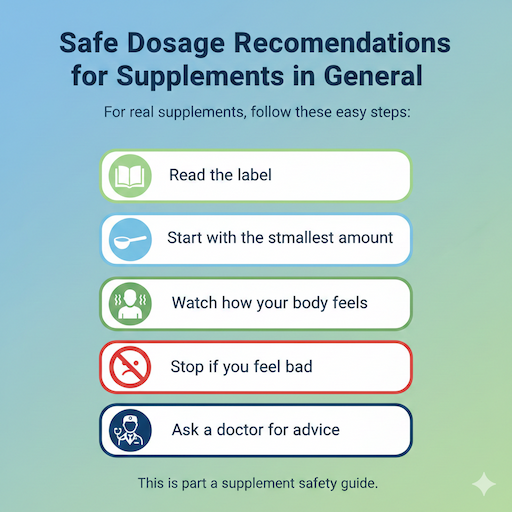 Safe Dosage Recommendations for Supplements in General