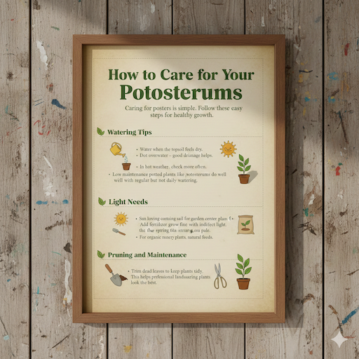 How to Care for Your Potosterums