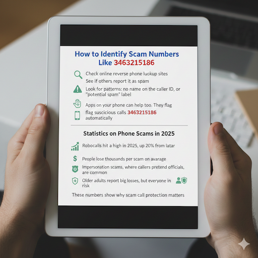 How to Identify Scam Numbers Like 3463215186