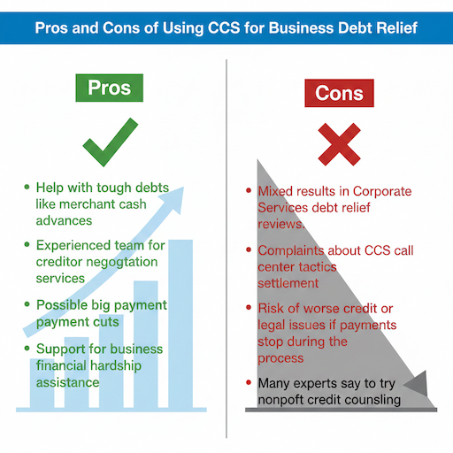 Pros and Cons of Using CCS for Business Debt Relief