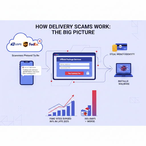 How Delivery Scams Work: The Big Picture