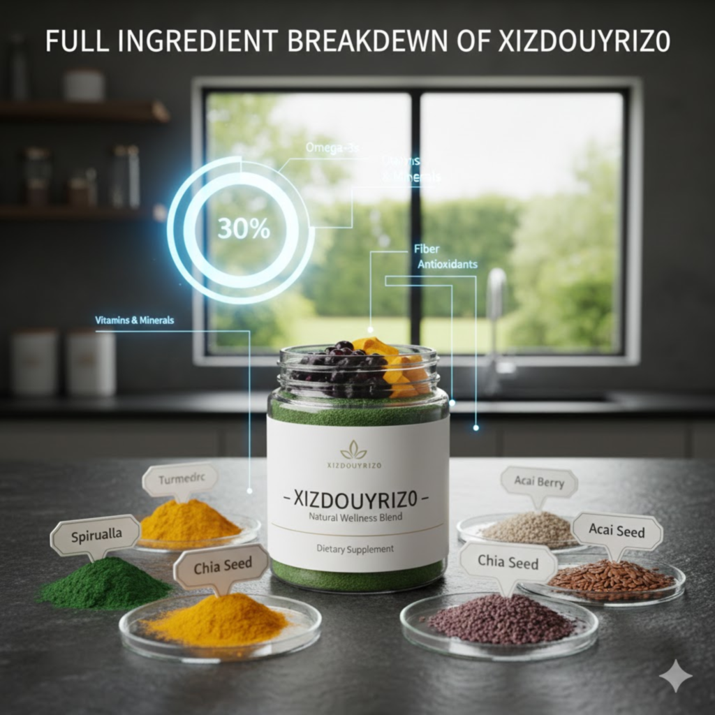 Full Ingredient Breakdown of Xizdouyriz0