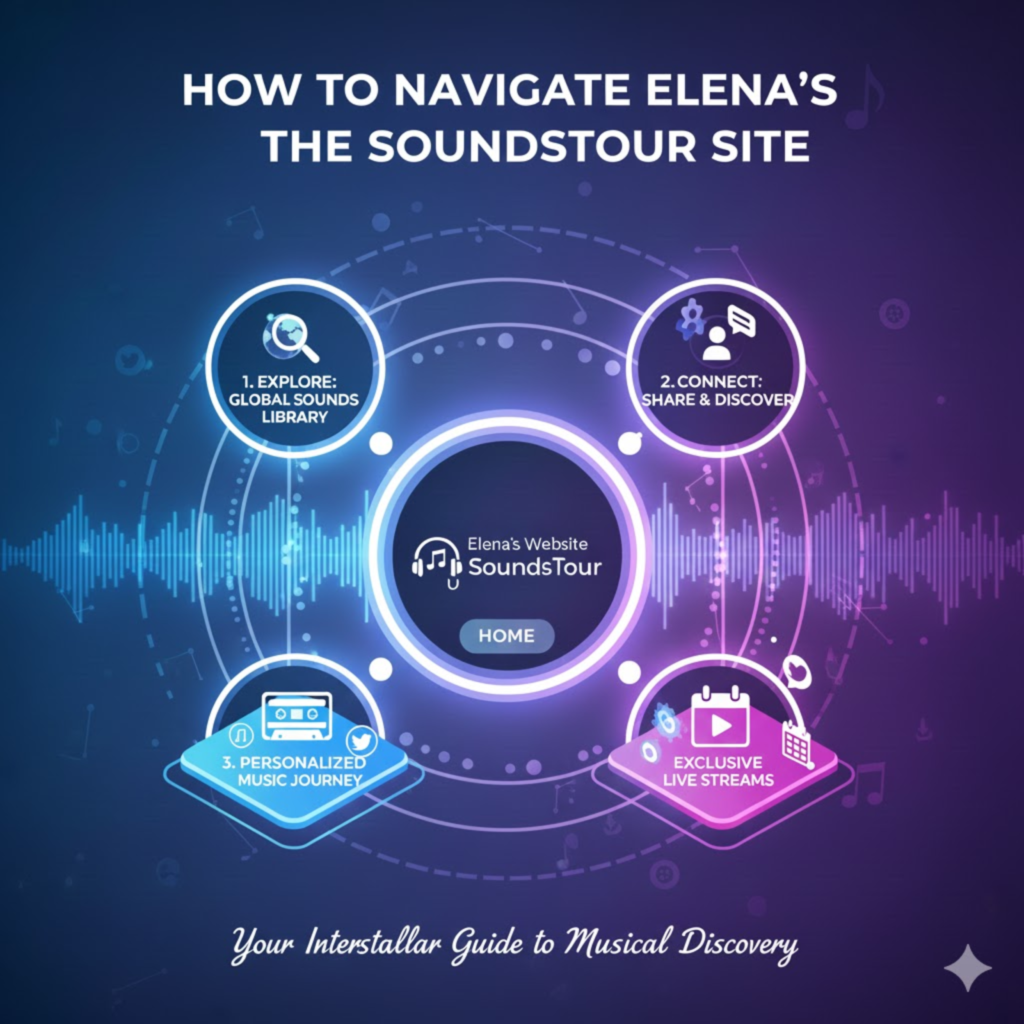 How to Navigate Elena TheSoundsTour Site