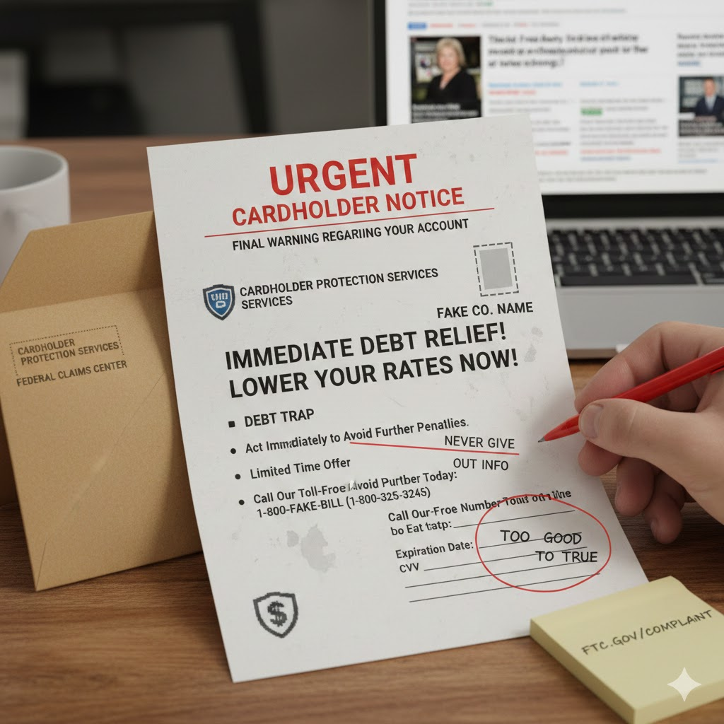 Warning Signs of a Cardholder Services Scam Letter