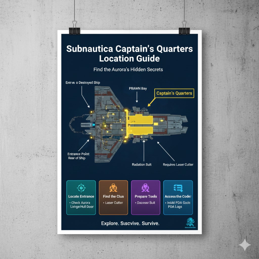 Subnautica Captain’s Quarters Location Guide