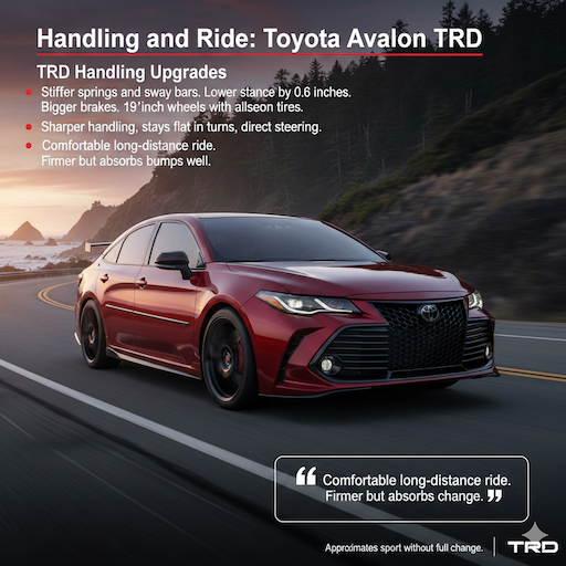 Handling and Ride: Toyota Avalon TRD Handling Upgrades